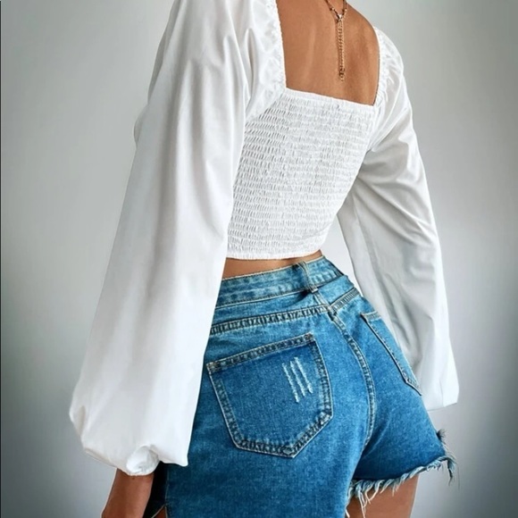 COPY - White crop top - Picture 5 of 6